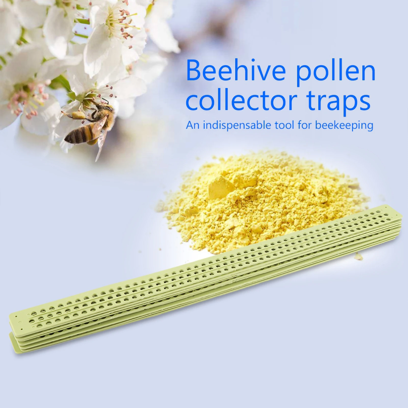 10Pcs Bee Beehive Plastic Pollen Collector Traps Tool Beekeeping Equipment