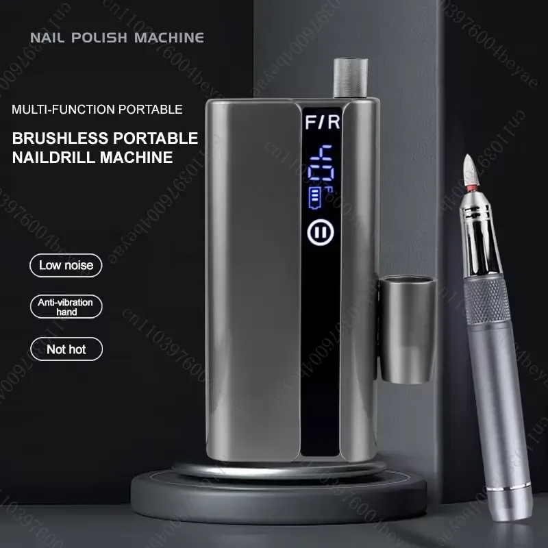 Portable Electric Manicure Clipper Set 40000RPM Nail Lathe Nail Gel Polisher