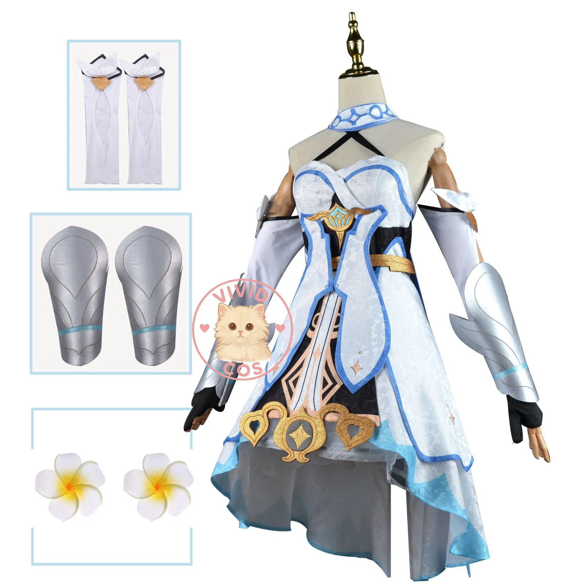 Genshin Impact Traveler Lumine MiHoYo - Designed Cosplay Costume Full Women's Clothing Set Anime-style Games Two-dimensional