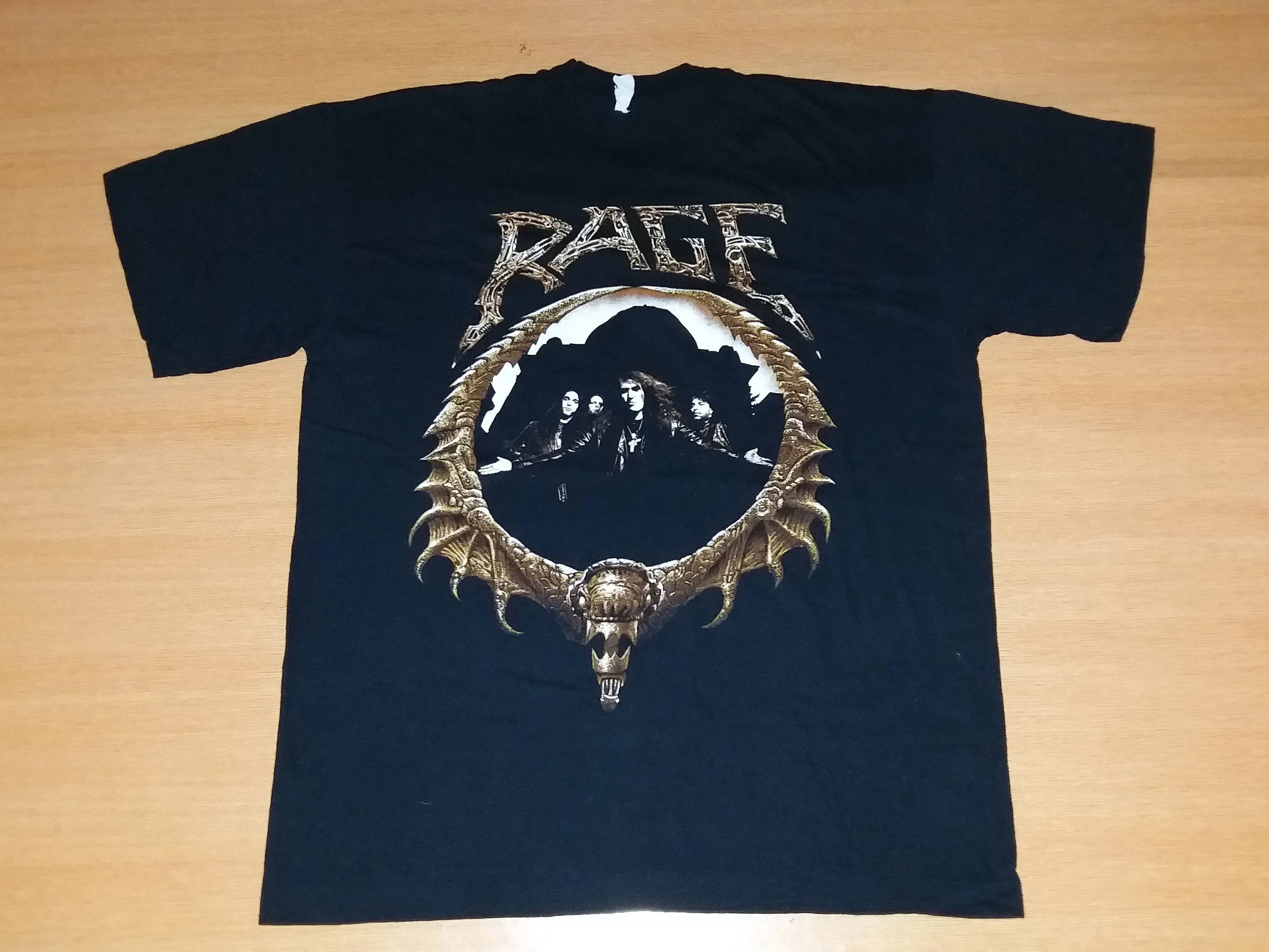 Vintage 90er Jahre RAGE End of All Days Tour Konzert-T-Shirt, deutsches Power-Metal-Promo-T-Shirt, seltenes 80er-Jahre-T-Shirt