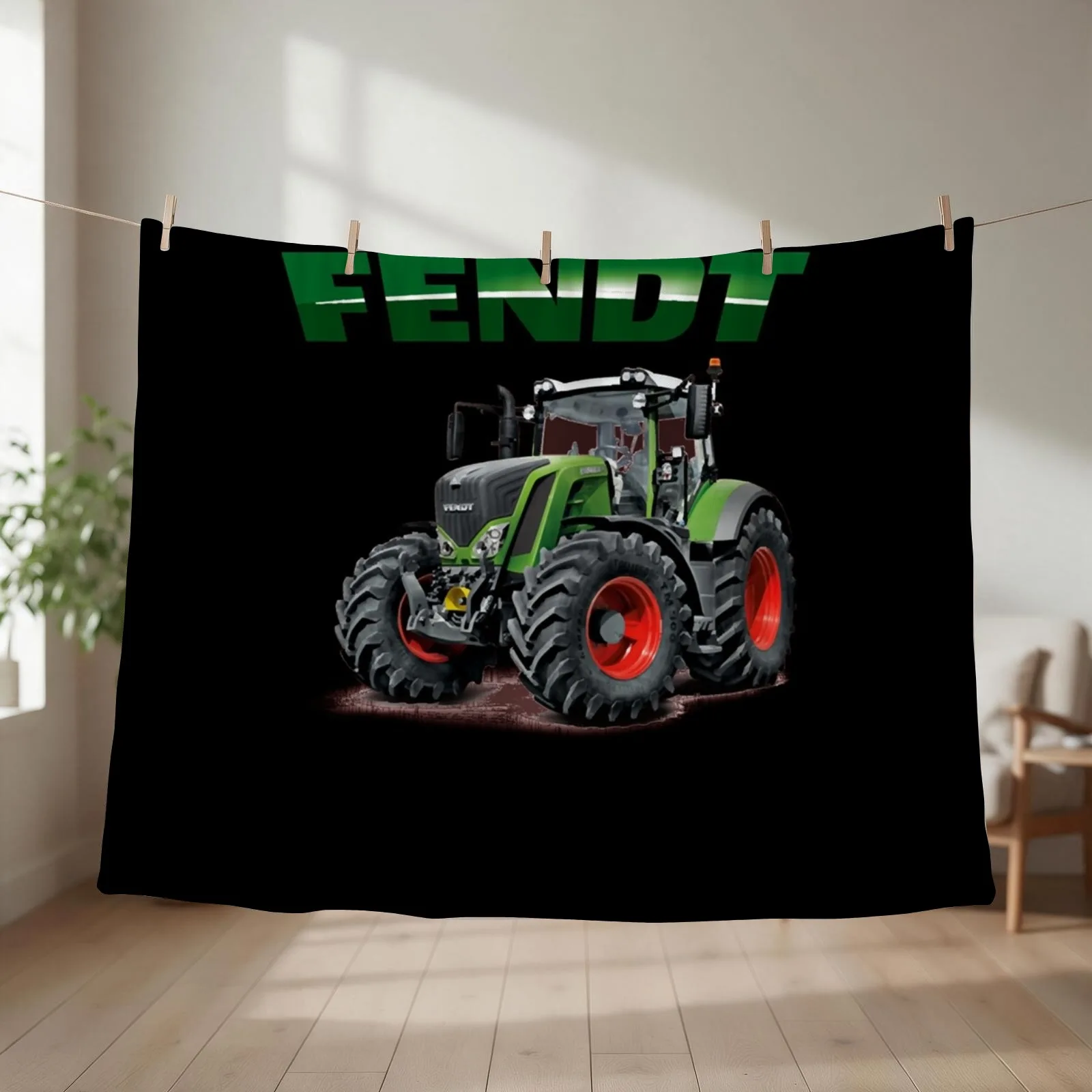 Fendt German Tractors Throw Blanket couch cozy soft plush fuzzy picnic outdoor blanket