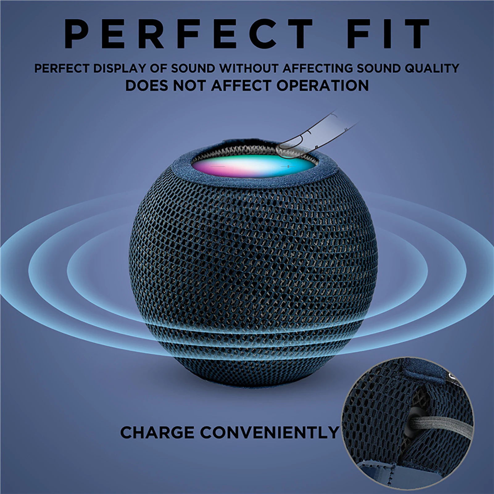 Protective Case For Apple Home-Pod Mini Speaker Anti-Drop Protector Nylon Mesh External Shell ForAudio Accessories