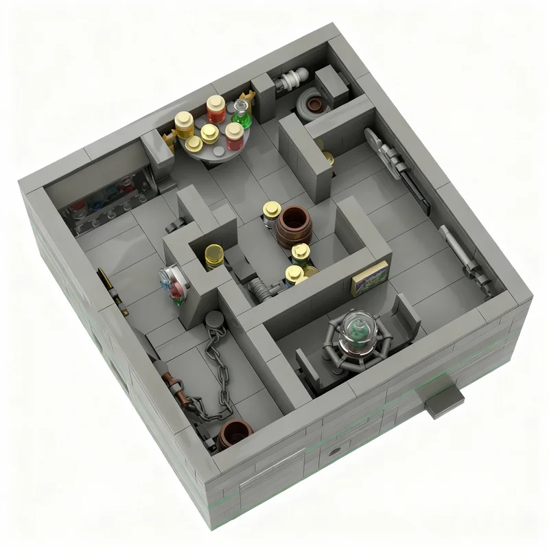 815ピース MOC 錬金術師の石 A インタラクティブギア卓上ゲーム パズル モデルビルディングブロック クリスマスギフト 建築玩具