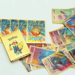 10 pz/set Pokemon 3D Shining Rainbow Cards English Vmax Gx Charizard Pikachu Trading Game Collect Card Kids to Gift