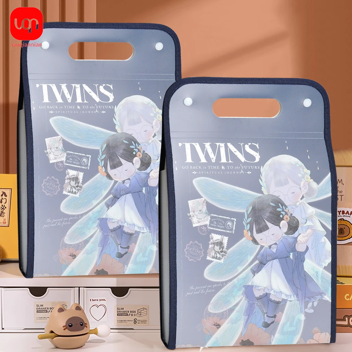 

A4 13 Pocket folder Test paper Storage folder Cartoon pattern Portable waterproof file organizer Category