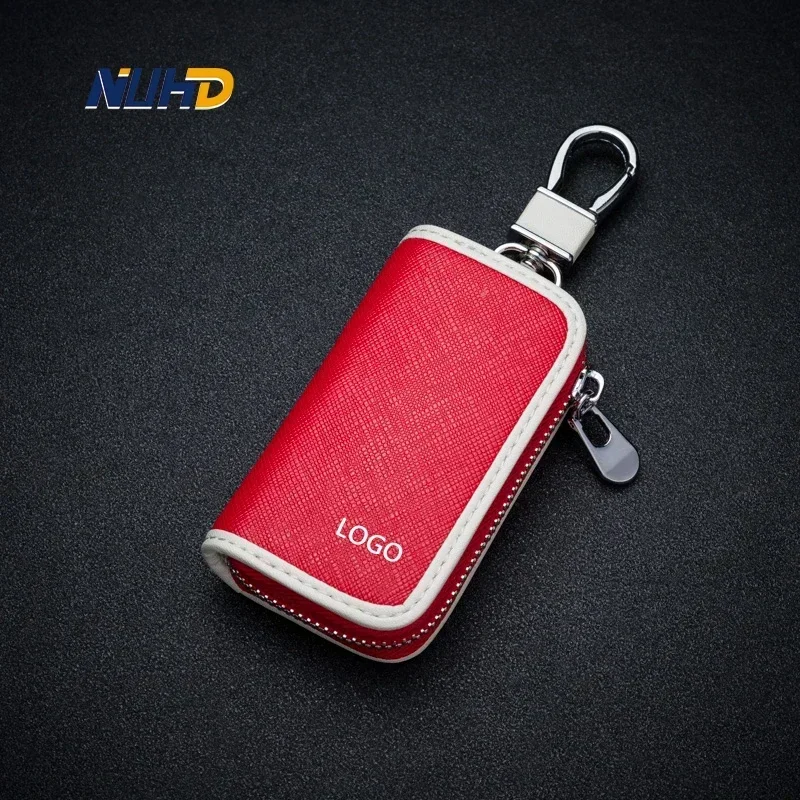 

Leather Car Key Case Universal KeyChain For Hyundai KIA Ford Buick Mazda Peugeot Citroen Renault Key Cover Protector Accessories