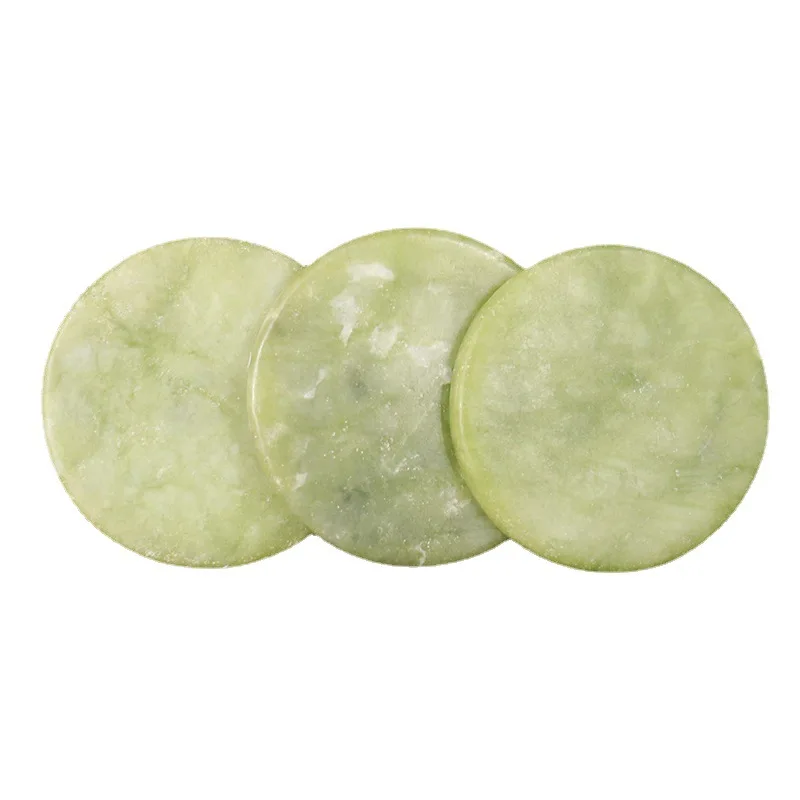 5pcs False Eyelash Extension Glue Jade Stone holder Pallet Round Flat Eyelash Adhesive Jade Stone for Glue