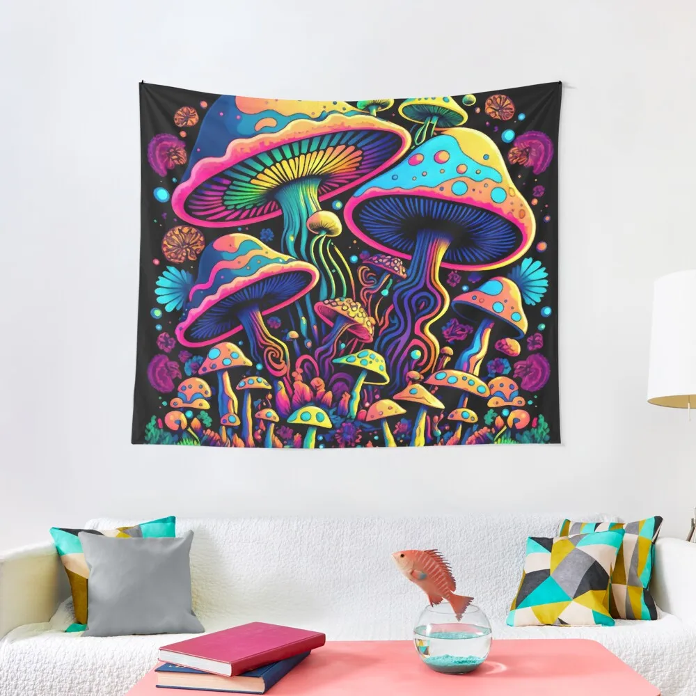

Psychedelic Mushrooms Tapestry Room Decorator Kawaii Room Decor Decorations For Your Bedroom Room Design Tapestry
