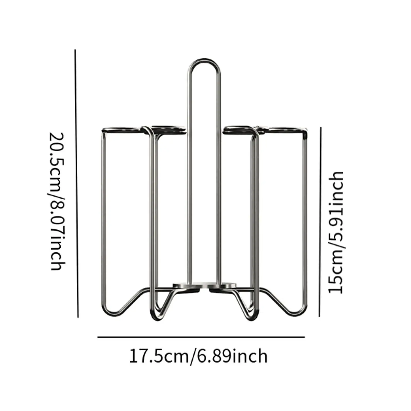 Tempat Mug Kopi Rak Display Hemat Ruang, Rak Penyimpanan Cangkir Teh, Rak Cangkir Air untuk Meja Dapur Kantor Meja Restoran