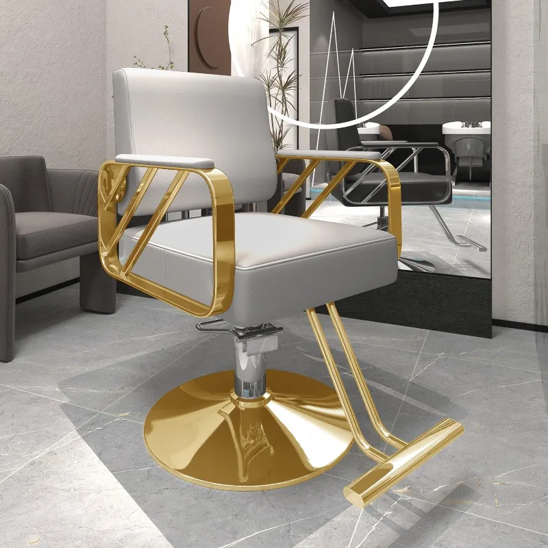 

Luxury Makeup Barber Chair Hair Salon For Beauty Hair Stylist Barber Chair Swivel Recliner Silla De Ruedas Commercial Furniture