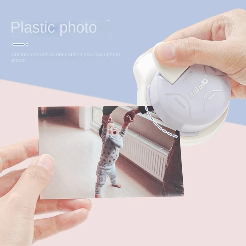 KW-TRIO 카드 제작, 라미네이트, 카드스톡용 4 웨이 코너 라운더 펀치, 4mm, 7mm, 10mm, 4 인 1 코너 커터