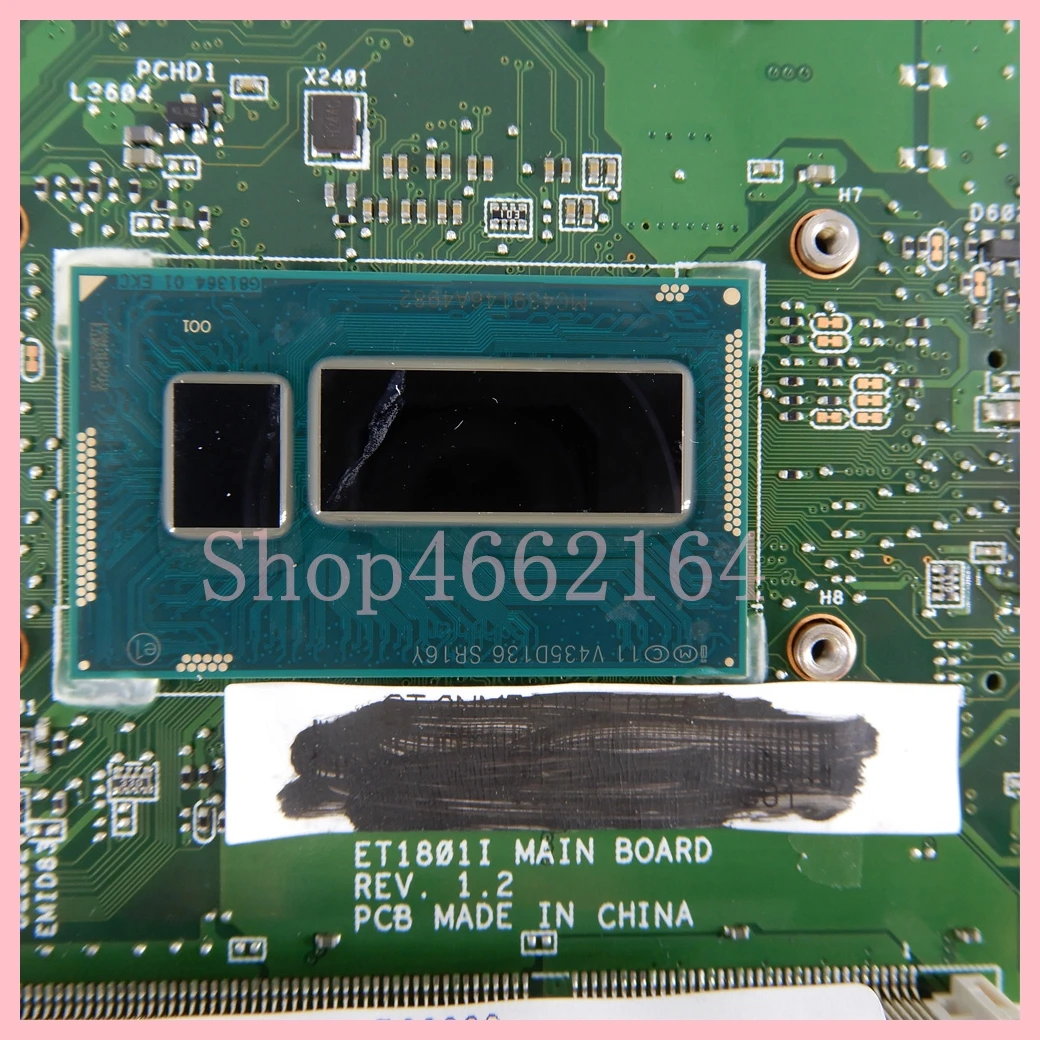 Placa base ET1801I para ASUS, CPU 2995U, ET801, ET1801I, 100% probada, OK