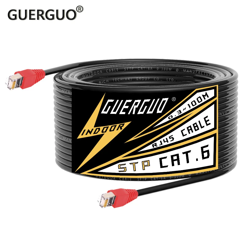 

0.3M-100M Cat6 Ethernet Cable Cat 6A 10Gbps STP/SFTP Network Lan Cable for Router RJ45 Laptop TV Box Network Cable Patch Cords