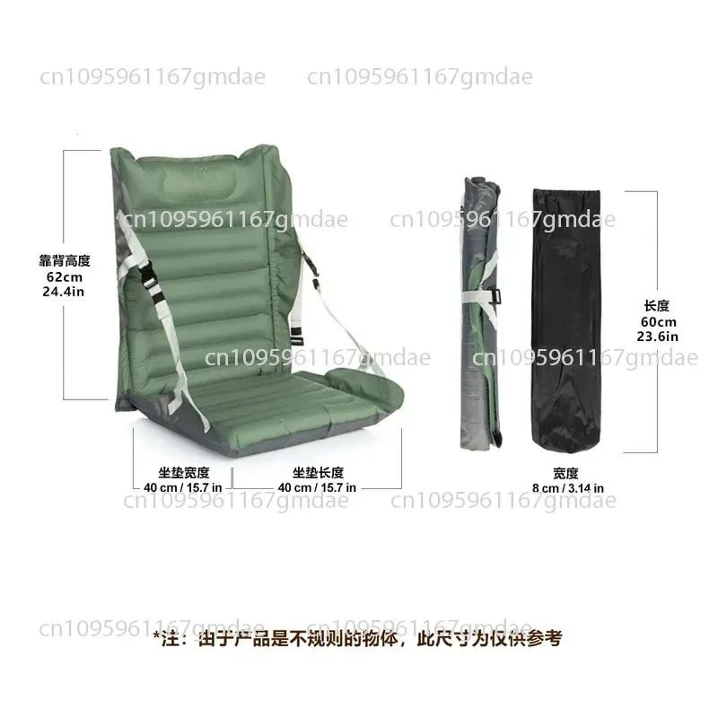 Outdoor Inflatable Moisture-proof Pad, Camping Folding Cushion TPU Plus Nylon Fabric Moisture-proof Warm Sleeping Pad