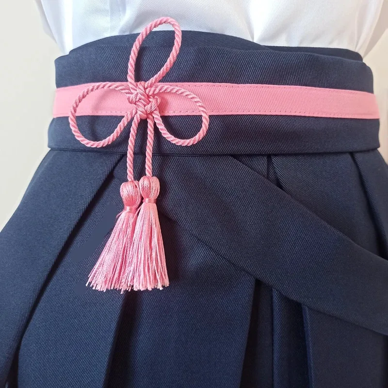 Genshin Impact Kamisato Ayaka Cosplay Kimono Kostum Permainan Wanita dan Pria Pakaian Kendo Putri Ggret Wig Tutup Kepala