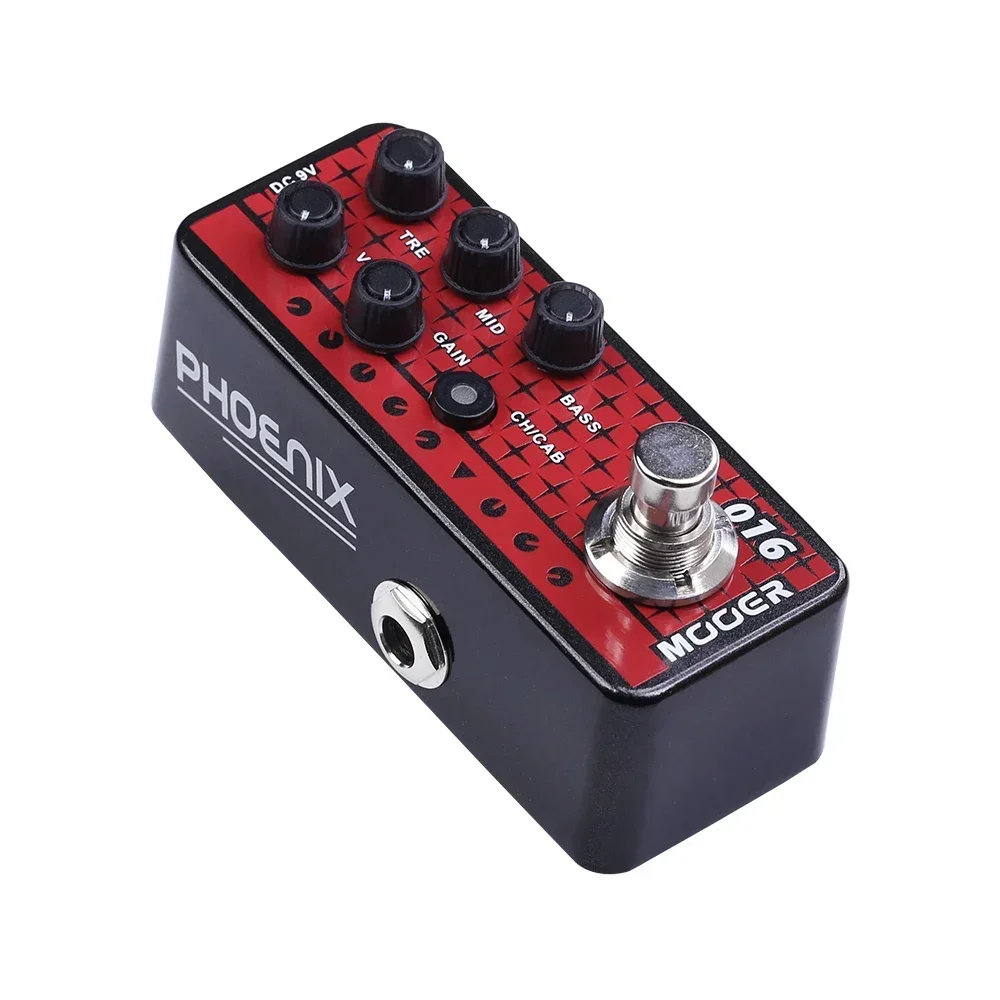 MOOER Guitar Effects Pedal 016 Phoneix Digital Preamp High-Gain Tone With High Impact In The Lower Midrange Guitar Accessories