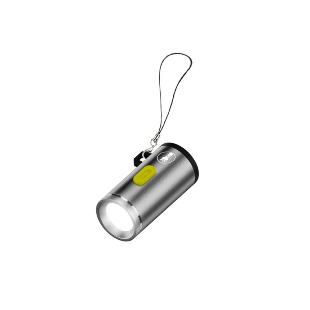 

High Brightness Mini Flashlight Plug Play Without Battery Keychain Flashlight Durable Waterproof Portable Pocket Flashlight