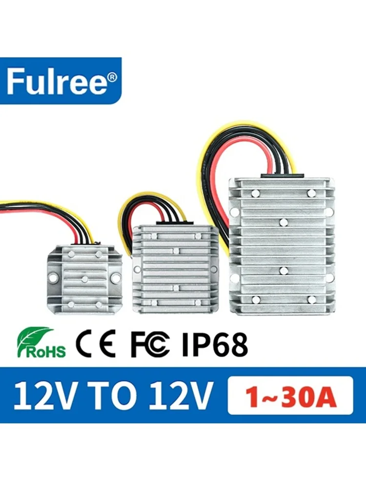DC 12V 18V 19V 24V 28V 30V to DC 12V 3A 5A 10A 20A 30A Step Up Down Boost Buck Voltage Stabilizer Regulator Converter 12 Volt