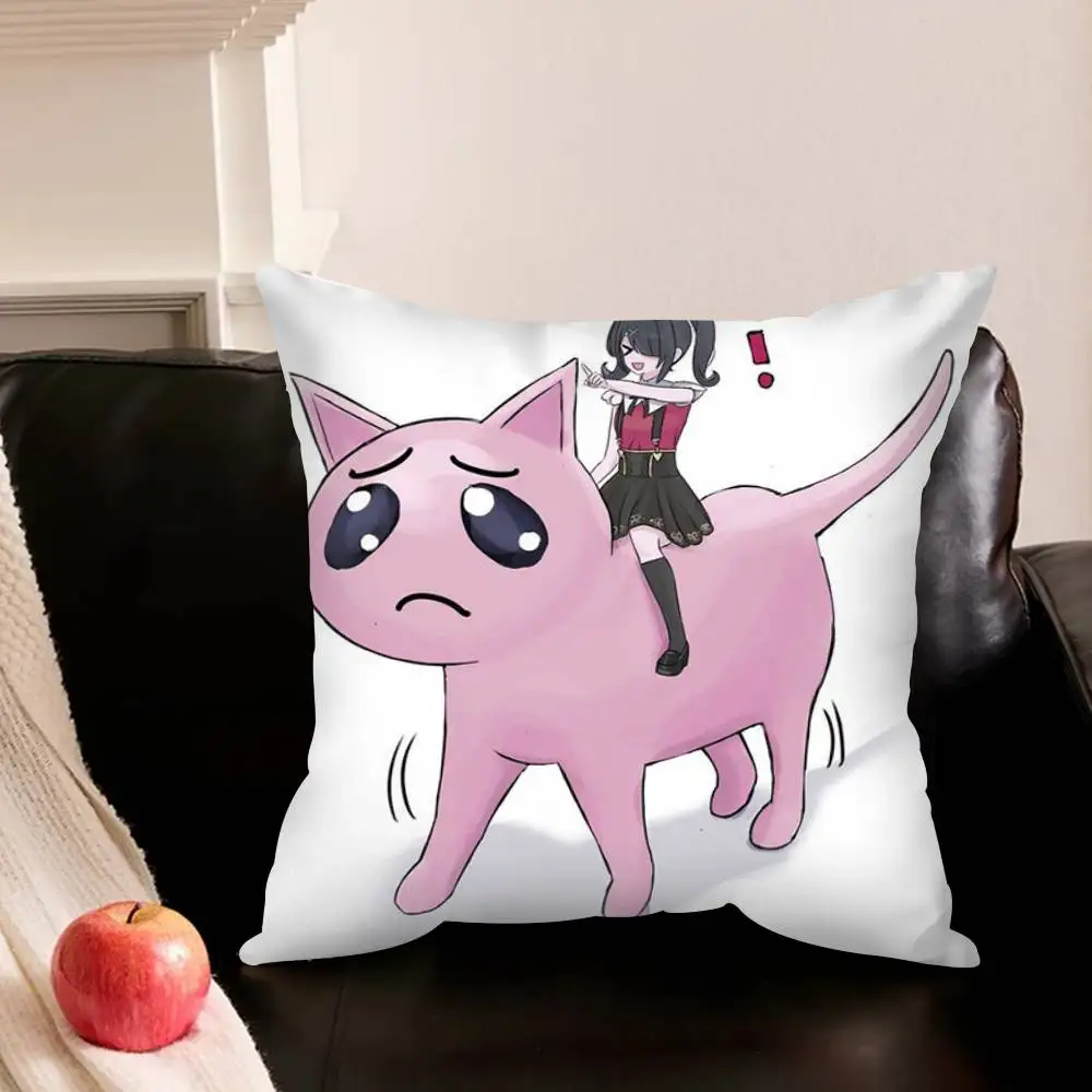 P-chan Cat Game Needy Streamer  Pillowcase living room sofa cushion cover bedroom room bed pillow cover home decoration