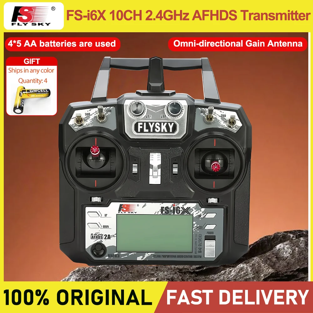 FLYSKY FS-i6X FS I6X 10CH 2.4GHz AFHDS 2A RC送信機（IA6B A8S IA10B