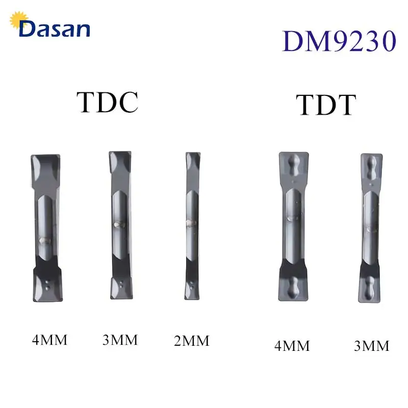 TDC200 TDC300 TDC400 TDT DM9230 Carbide Inserts Original  Grooving Blades 2mm 3mm 4mm Turning  Lathe Cutter Slotting Tool