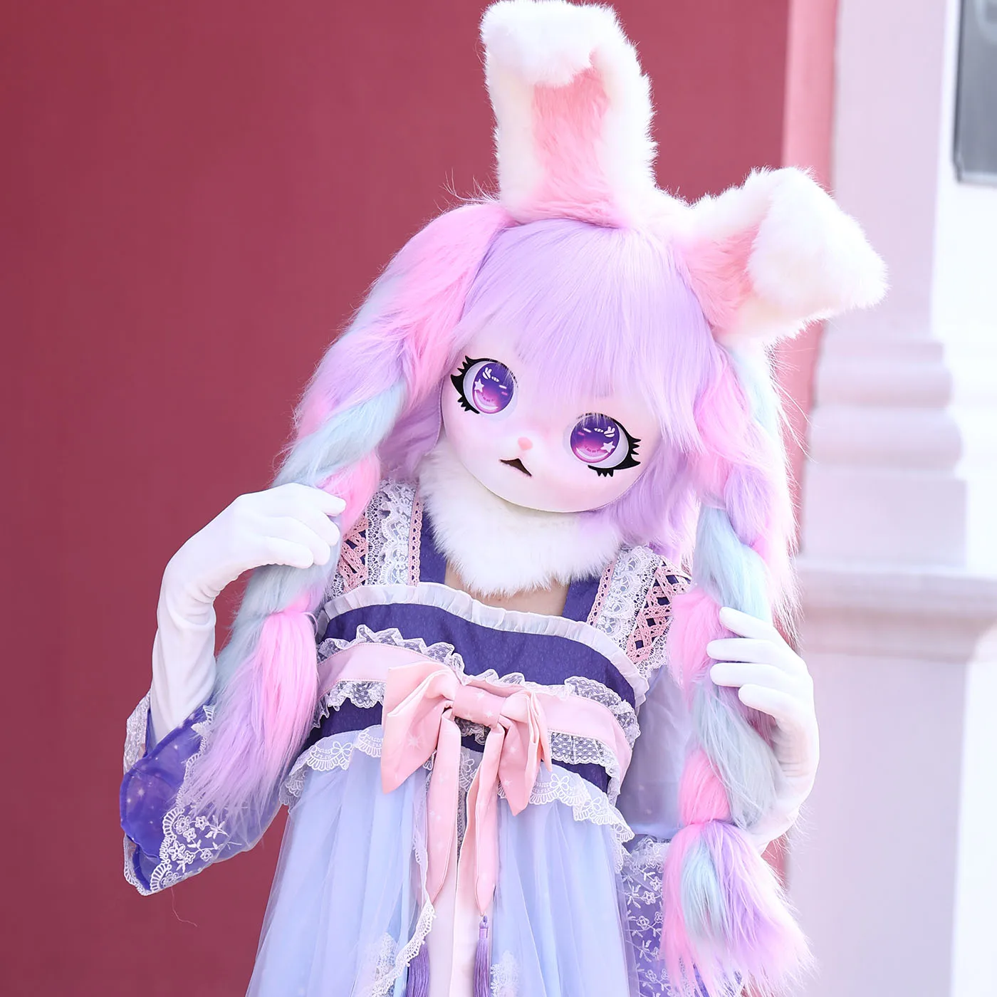 

Kigurumi Fursuit Cosplay Headwear Furry Costume Paw Head Comiket Furry Kig Animal Cat Rabbit Doll Beast Mask Carnival Party New