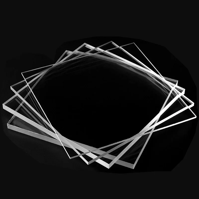 1/2/3pcs Thickness 3/4/5/6mm Transparent Colorless Clear Acrylic Board Perspex Glass Plate Plastic Organic Sheet Methacrylat