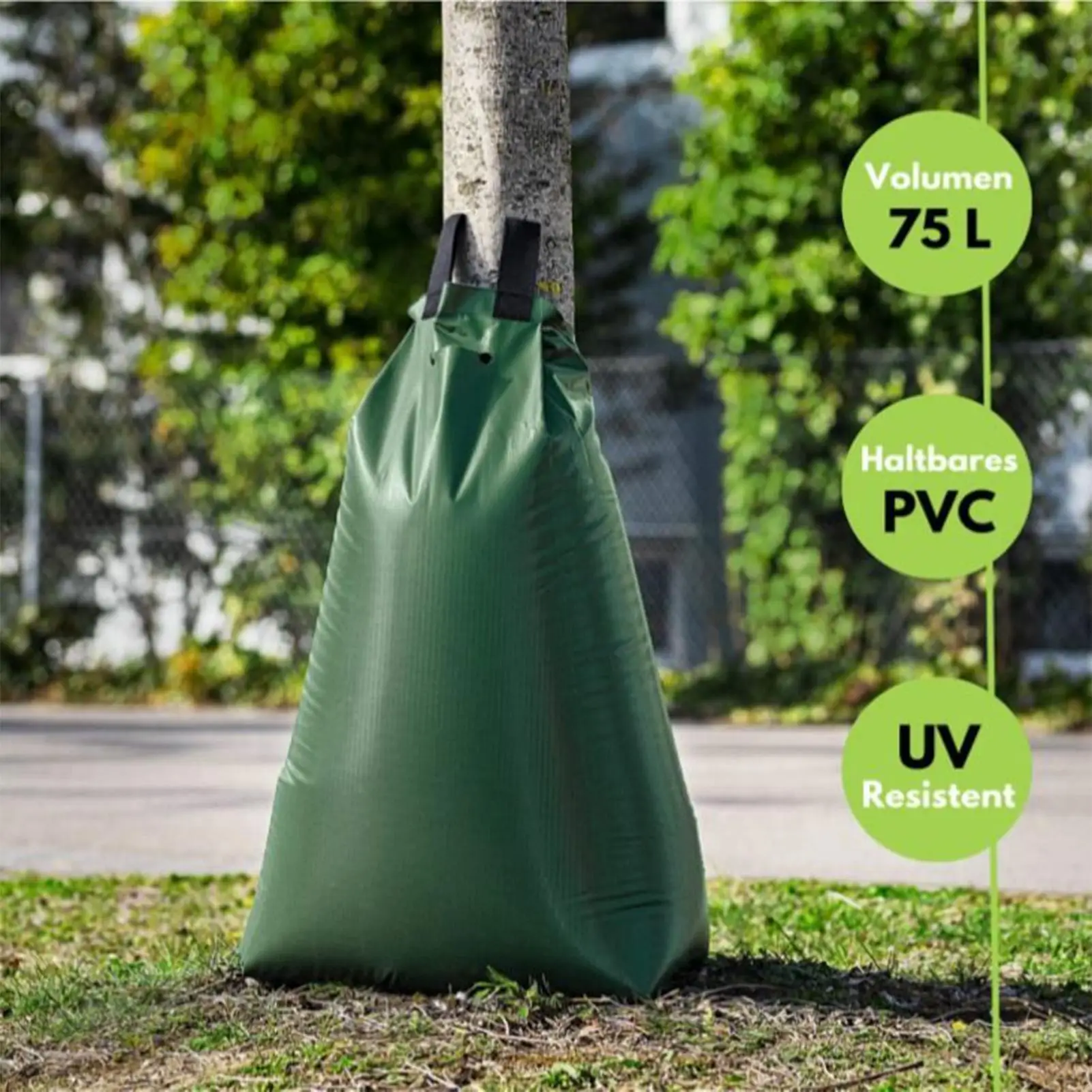 2PCS 20 Gallon Reusable Tree Watering Bag Slow Release Irrigation Drip System for Lawn & Garden Care