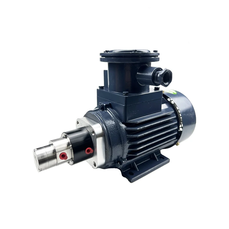 

SOVOFLO MG-PKPF0.9-EPAC380V370W Магнитный шестеренный насос 0,9 мл/версия. 2,52 л/мин SUS 316L Корпус PEEK Шестерня Уплотнение из ПТФЭ Взрывозащищенный двигатель