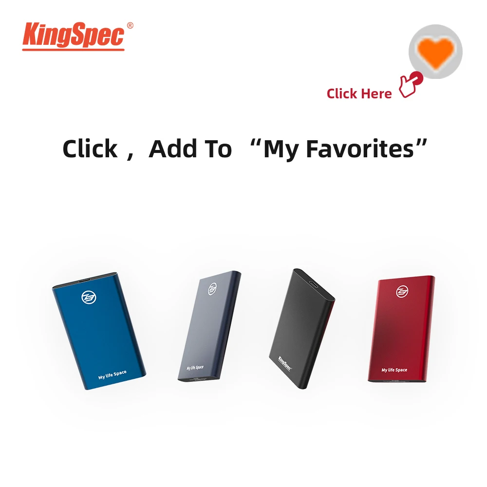 KingSpec NUOVI prodotti Interfaccia Type-c compatibile con USB3.1 Gen USB 3.0 USB 2.0 960 GB 1 TB SSD portatile