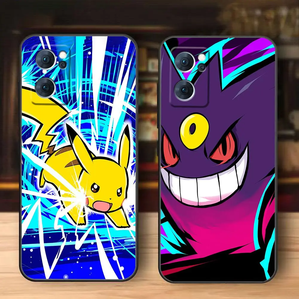 P-Pokemon P-Pikachu Phone Case For Realme GT 2 Neo 2 3 5 NARZO 50 50I 50A C55 C53 C35 C33 C31 C30 C21 C21Y C20 Case Funda Shell