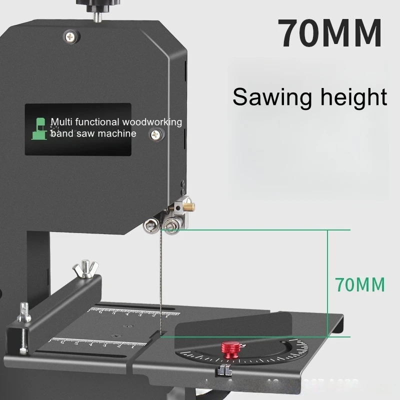 Small household vertical woodworking band saw, wire saw, cutting machine, curved saw, metal saw, bench saw