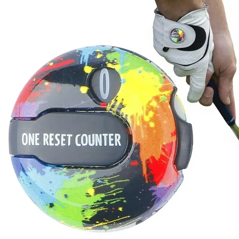 

1Pc 3cm Golf Score Stroke Counter with Hat Clip Portable One Touch Reset Clip on Hat/Glove Game Scoring Record Up To 12 Strokes
