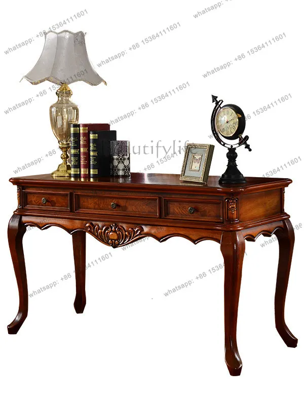 

Американский письменный стол из массива дерева для небольшой квартиры, домашний рабочий стол, стол для учебы