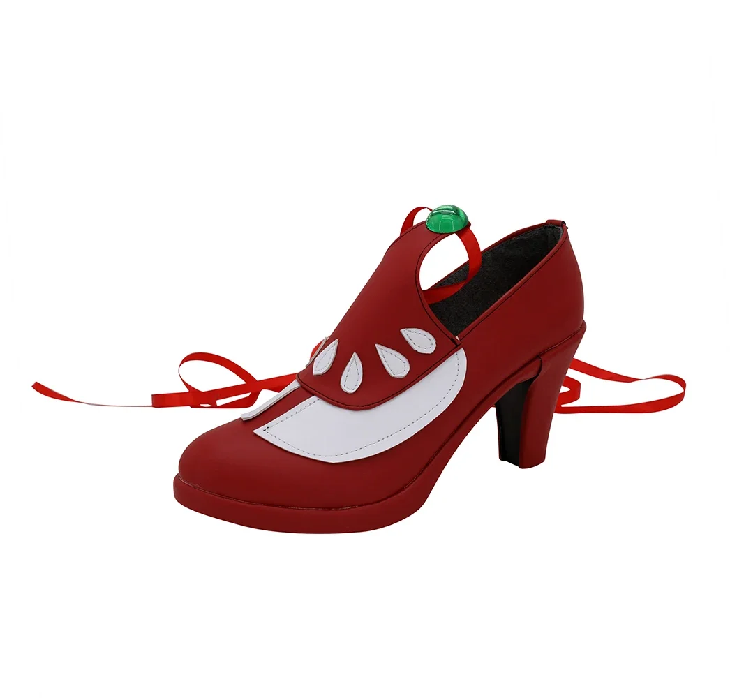 Lailah Shoes Cosplay Tales of Zestiria Lailah Cosplay Boots High Heel Shoes Red Customized Boots for Girls