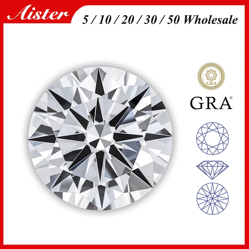 Promoção atacado d cor moissanite pedra em massa laboratório diamantes vvs1 gra certificado moissanite com certificado pedras preciosas soltas