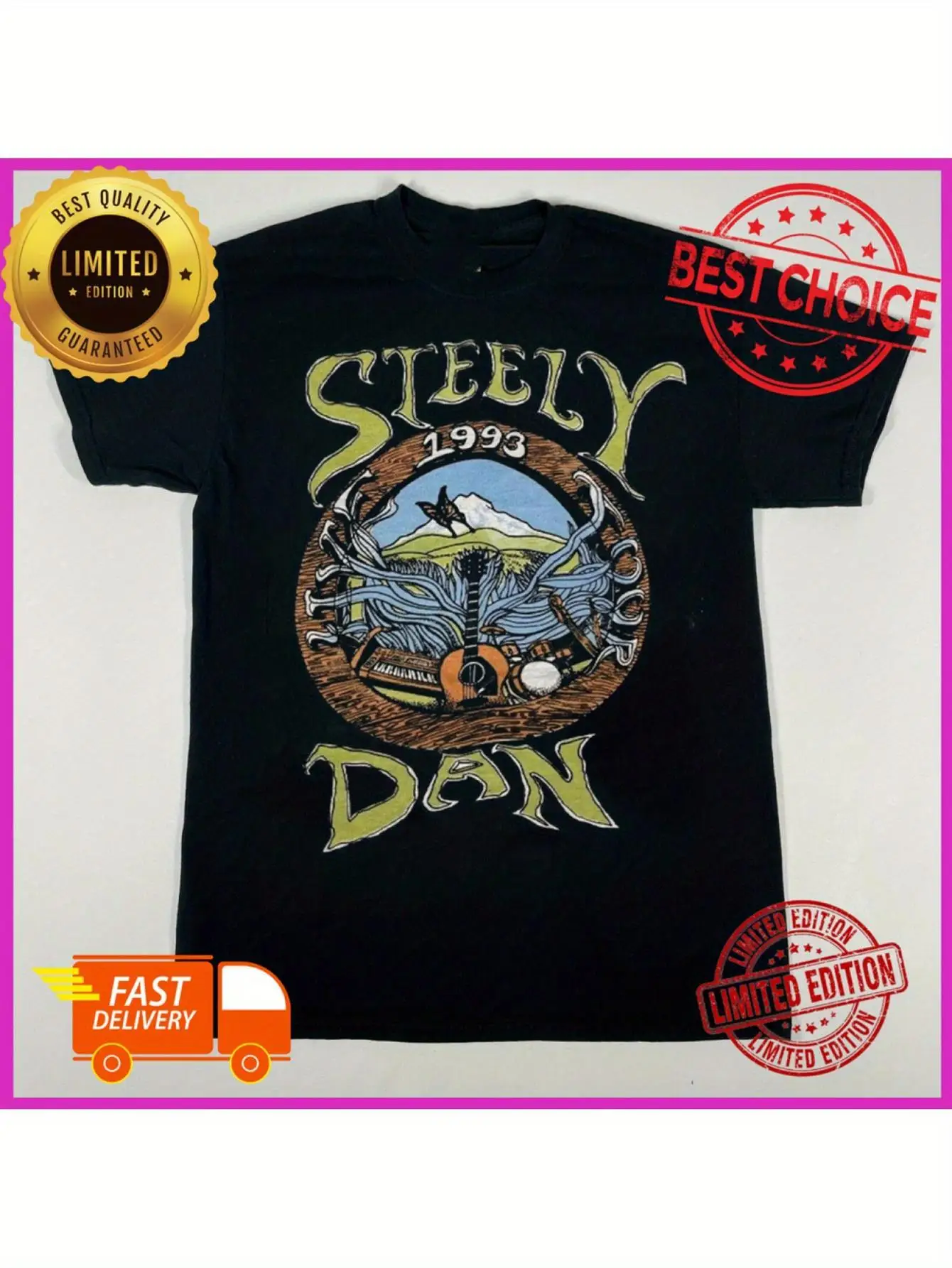 Steely Dan Vintage 1993 Limited Edition T-Shirt