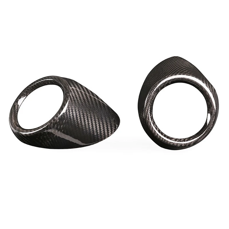 

Dry Carbon Fiber Car Rear Row Air Vent Outlet Cover Trim For Alfa Romeo Giulia 2017-2020 Interior Replacement