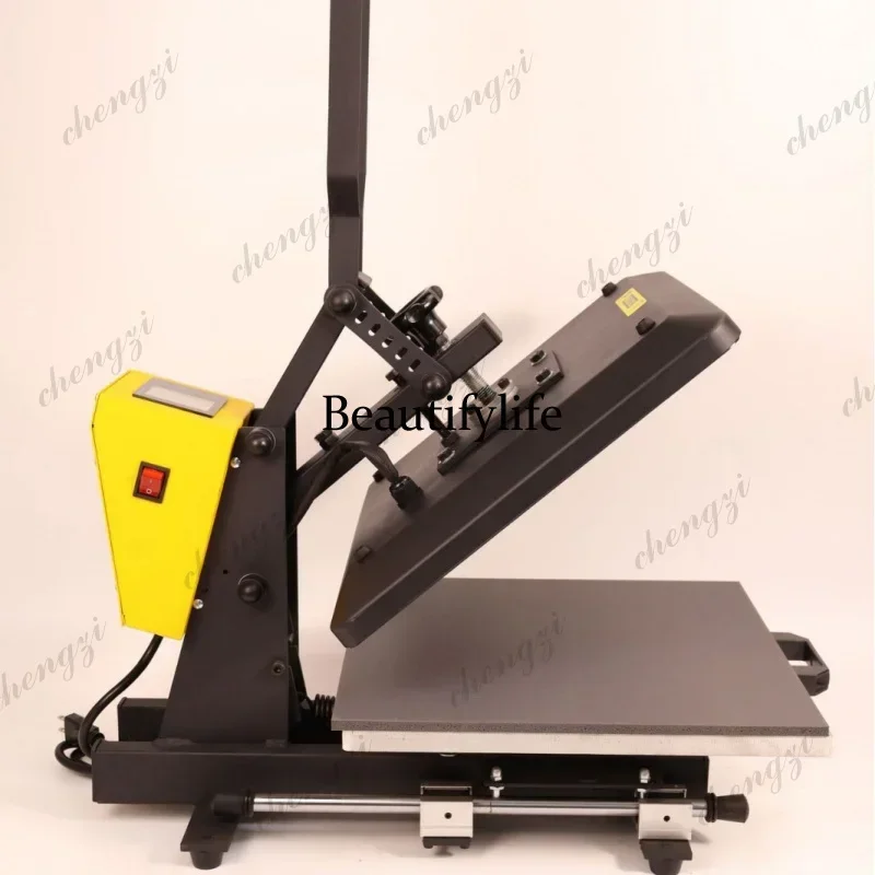 dd182dd182DD182Yellow Drawer Type Flatbed Heat Press Machine Manual Heat Printer 38*38cm