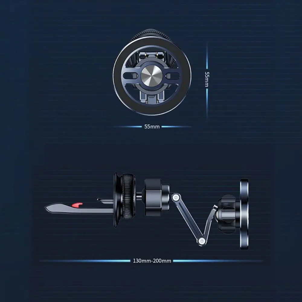 360 °   Rotation Auto Magnetischer Telefonhalter Faltbares Design Magnetischer mobiler Ständer Drehbarer Design Telefonständer