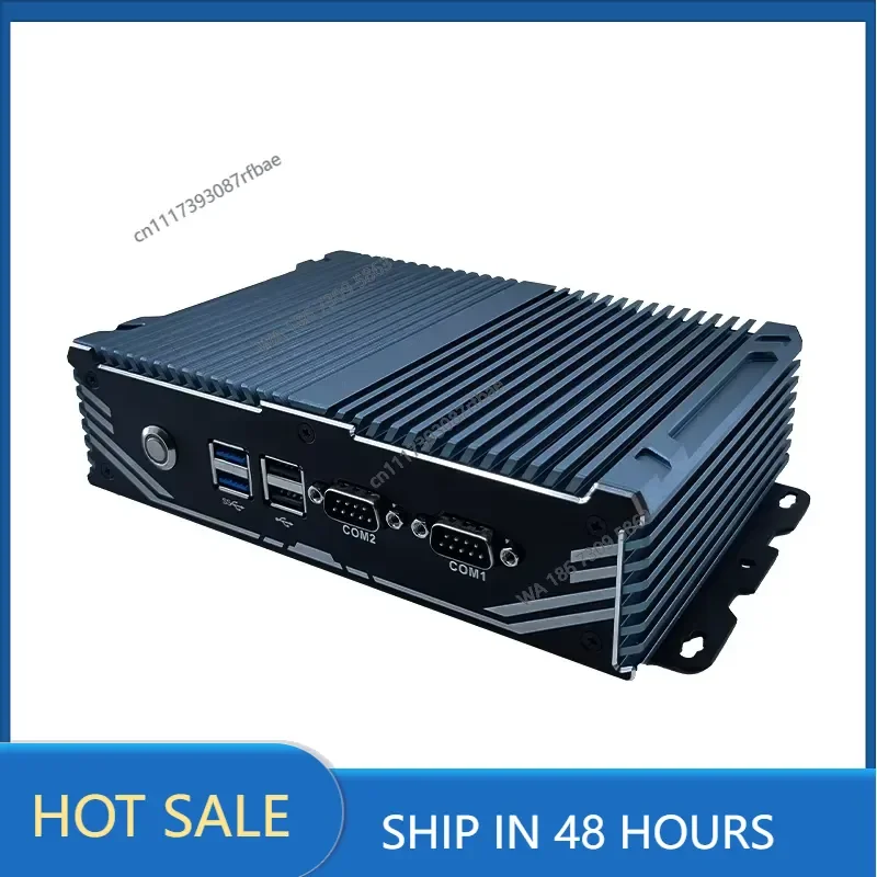 Embedded Fanless Mini Industrial PC Aluminum Case Dual LAN COM for VGA USB Wide Temp 24/7 Stable Continuous Supply GZM 8GB