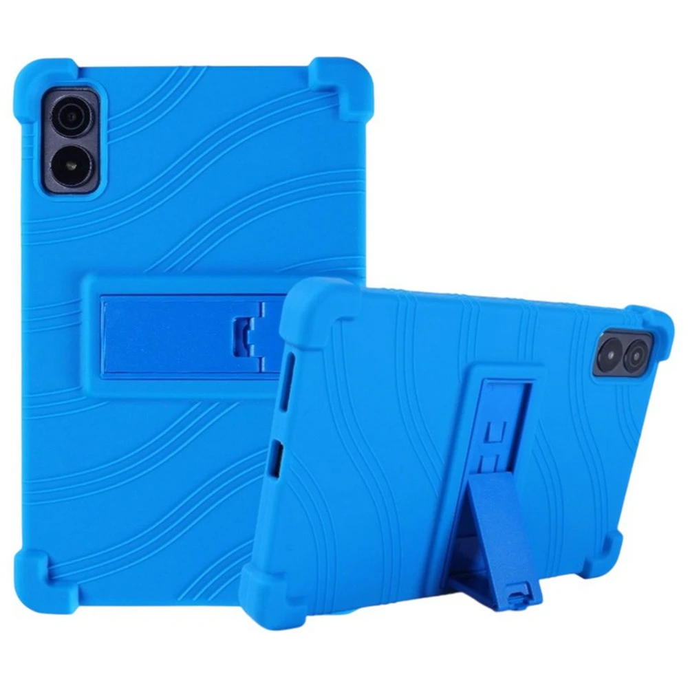 For Alldocube iPlay 70 mini Ultra Silicone Case with Kickstand Rugged Protective Cover - Dark Blue