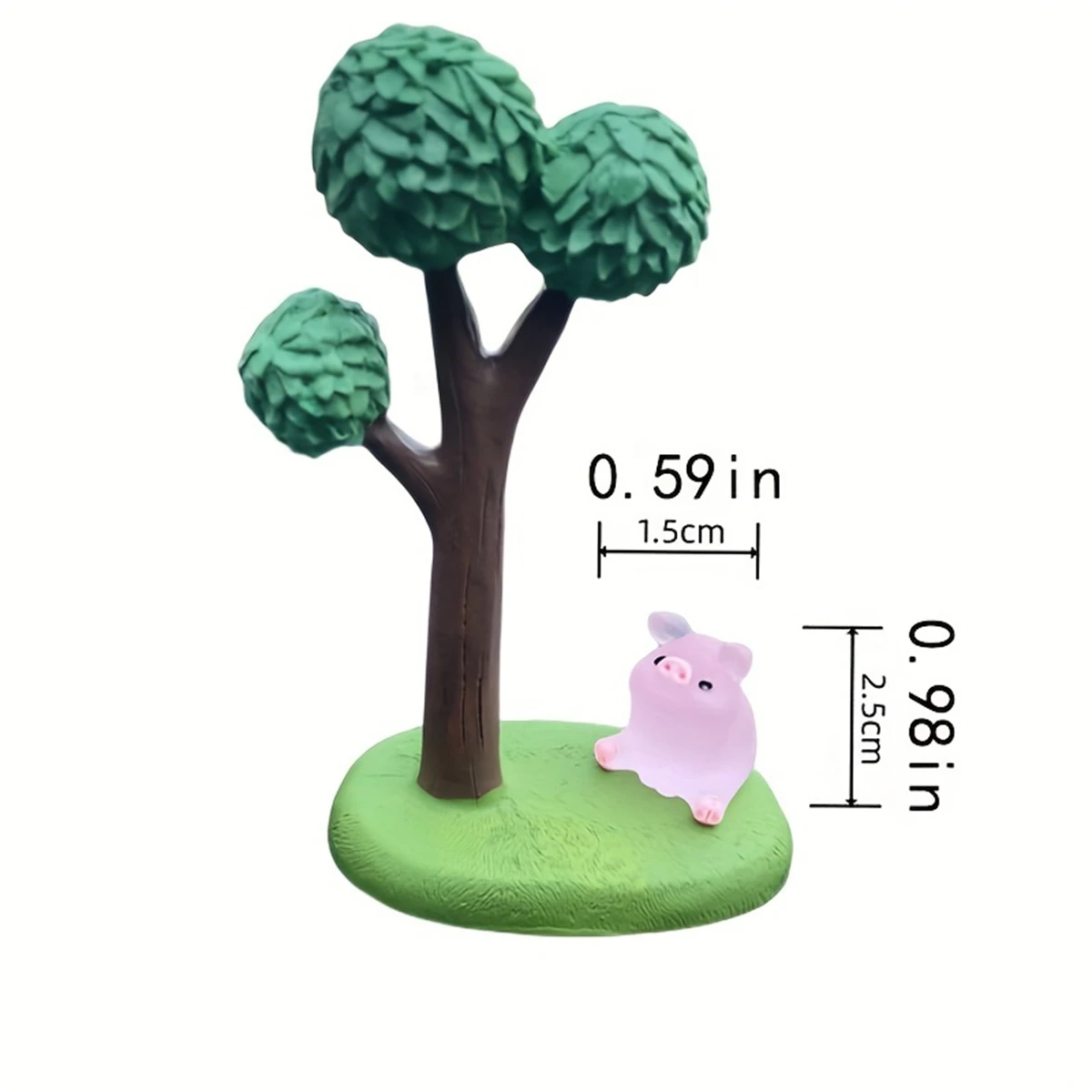 خنزير لطيف الكرتون سيارة الديكور الداخلي ، وحدة التحكم المركزية شاشة إكسسوارات السيارة للنساء ، 6 ديكور لكل مجموعة