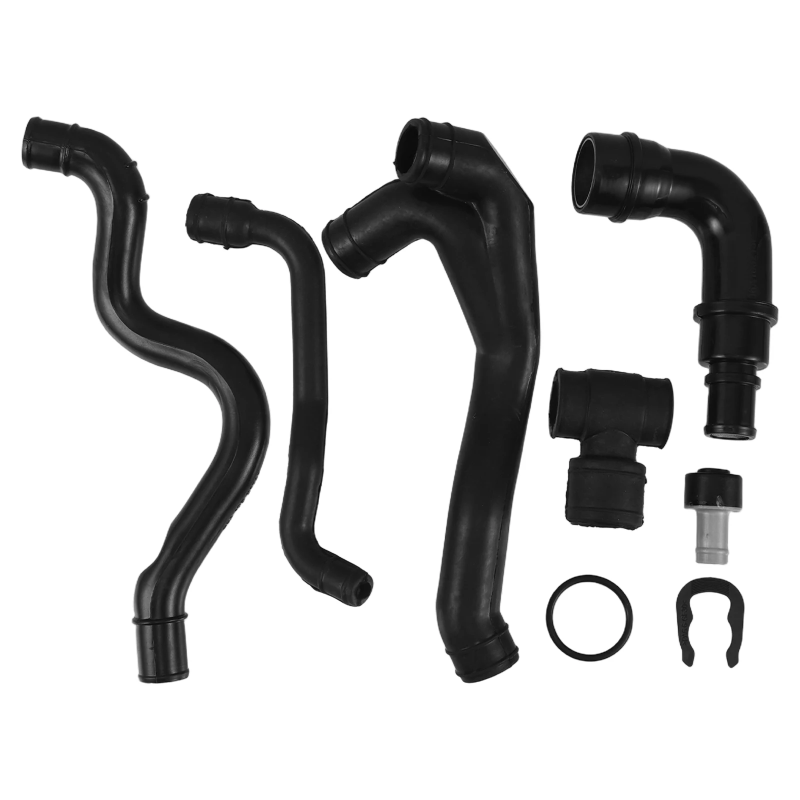 

8PCS Car Engine Hose Durable Rubber High Temp Efficient Ventilation Auto Crankcase Replacement Parts Repair Kit