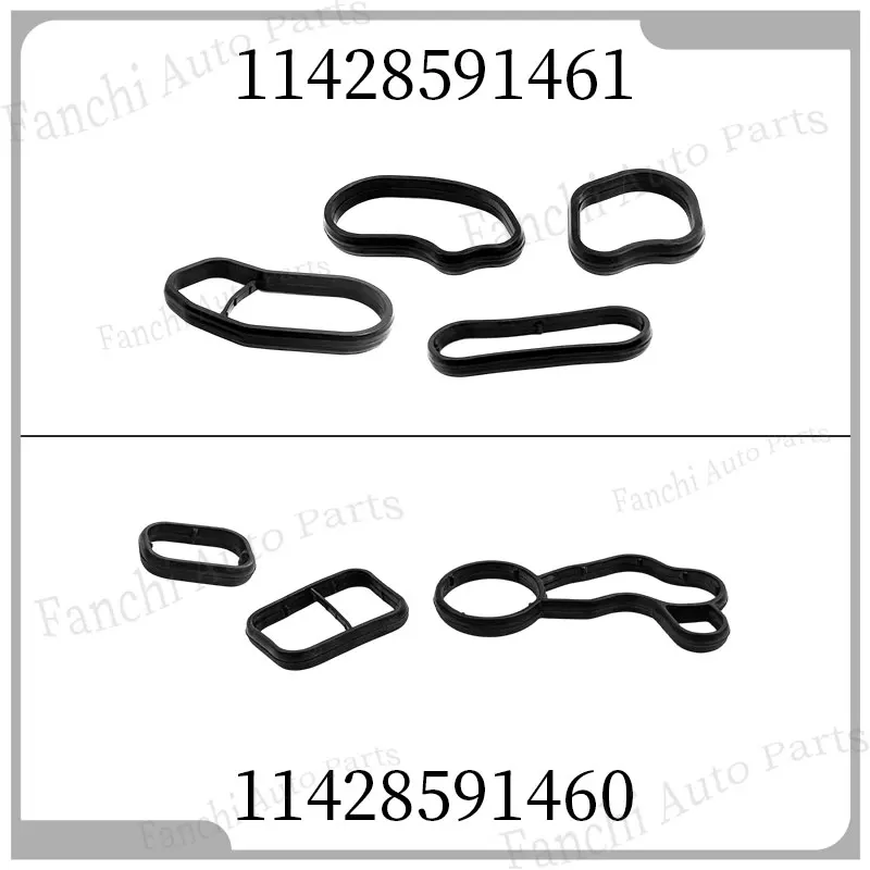 Car Engine Oil Filter Oil Cooler Gasket For BMW F52 F45 F46 F49 F39 MINI F54 F55 F56 F57 F60 B38 B48 11428591460 11428591461