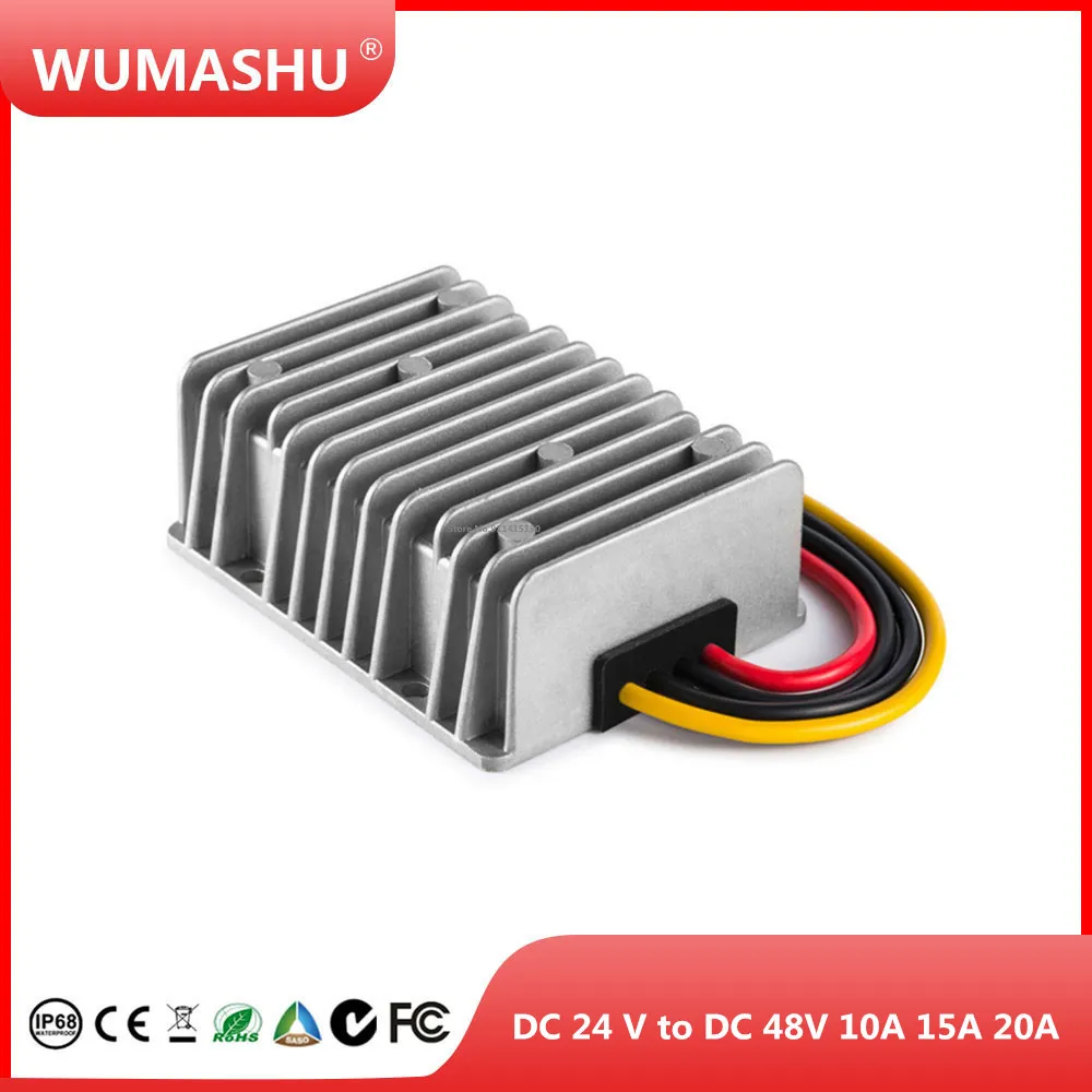 DC 24 V to DC 48V 10A 15A 20A 480W 720W 960W Voltage Converter Transformer Step Up Boost Module Power Supply for LED Solar Car