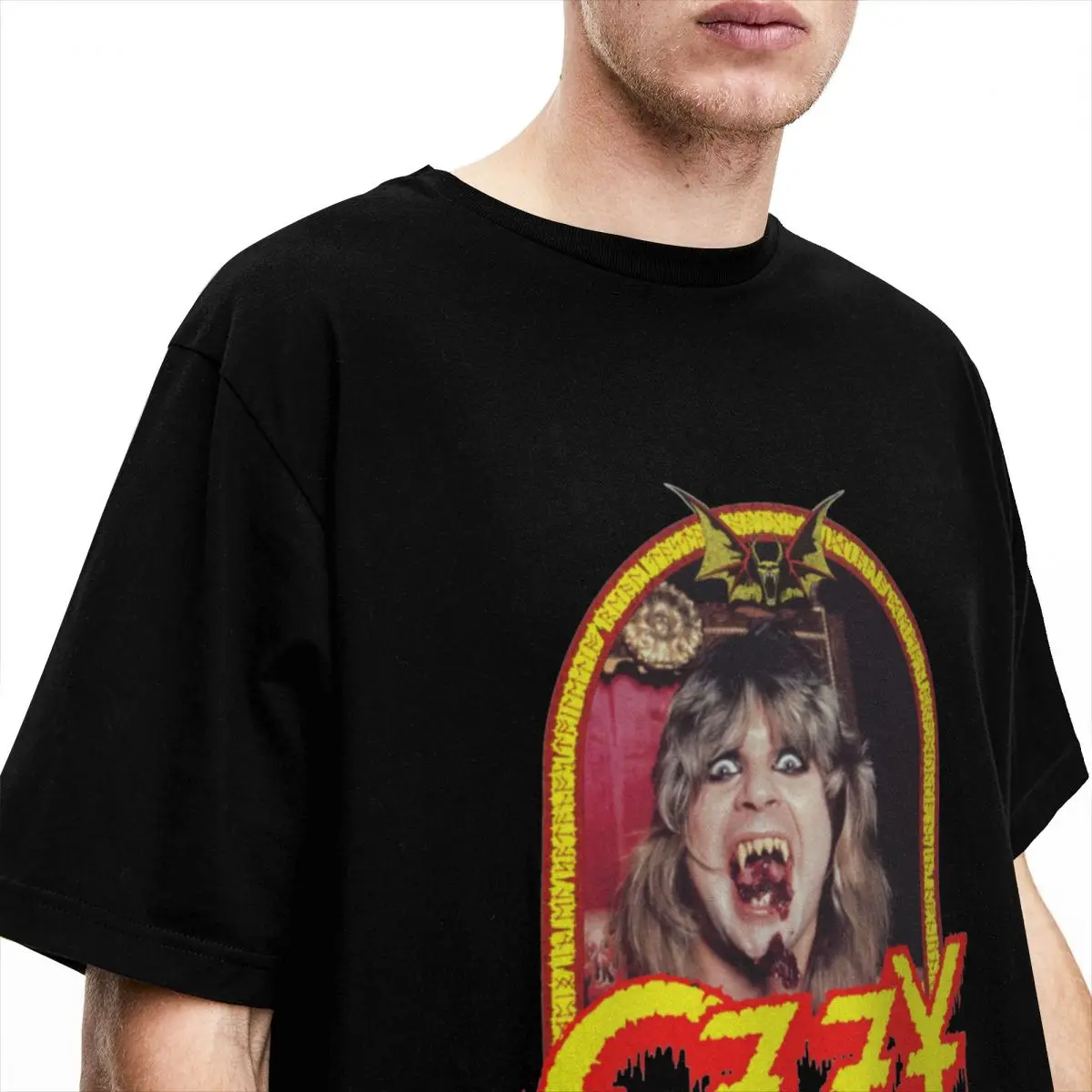 Funny Ozzy Osbourne Singer T-Shirt for Men Women O Neck Pure Cotton Novelty Short Sleeve Tees New Arrival Clothing