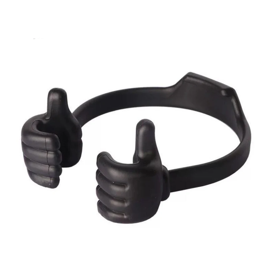 Thumbs-up Phone Stand for Tablets, Flexible Plastic Cellphone Tablet Stand, Mobile Smartphone Mount, Pad and Smart Phones