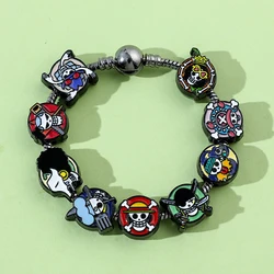 Anime Charms Bracelet Skull, DIY Pendant Bangle, Vintage Bracelet
