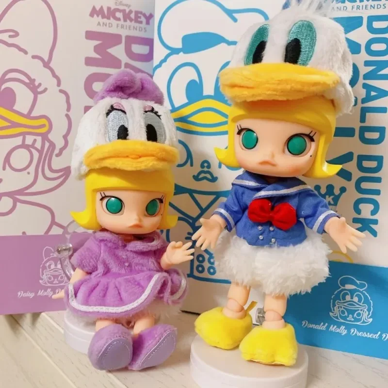 Original Molly Daisy And Donald Duck New Series 13cm Bjd Joint Movable Anime Figure Model Doll Kawaii Model Christmas Gift